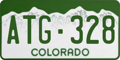 CO license plate ATG328