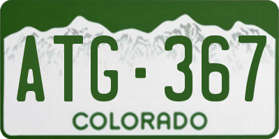 CO license plate ATG367