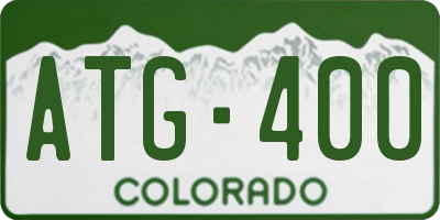 CO license plate ATG400