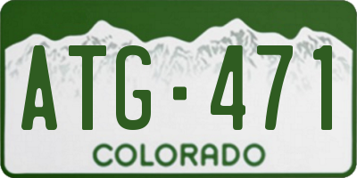 CO license plate ATG471