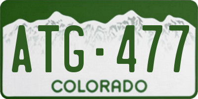 CO license plate ATG477