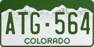 CO license plate ATG564
