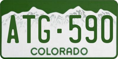 CO license plate ATG590