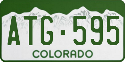 CO license plate ATG595