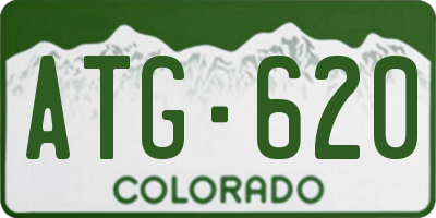 CO license plate ATG620