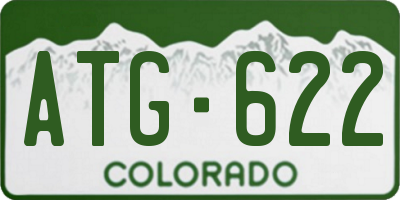 CO license plate ATG622