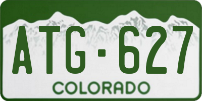 CO license plate ATG627