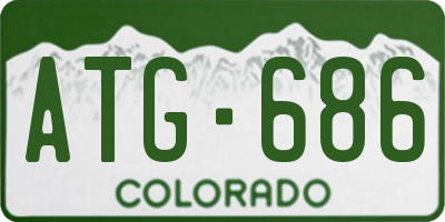 CO license plate ATG686