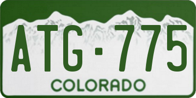 CO license plate ATG775