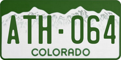 CO license plate ATH064