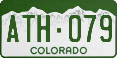CO license plate ATH079