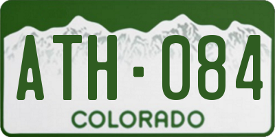 CO license plate ATH084