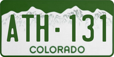 CO license plate ATH131