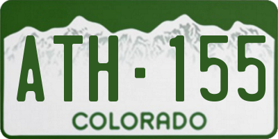 CO license plate ATH155