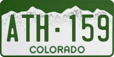 CO license plate ATH159
