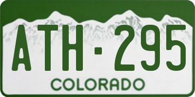 CO license plate ATH295