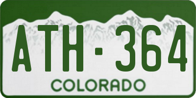 CO license plate ATH364