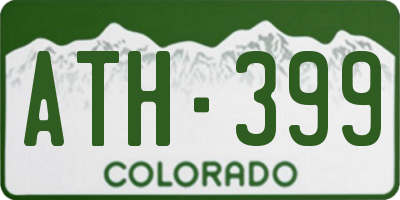 CO license plate ATH399