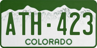CO license plate ATH423