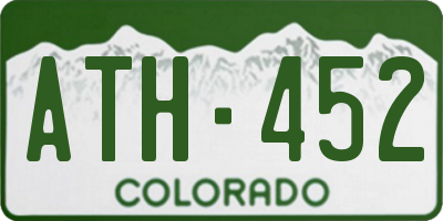 CO license plate ATH452
