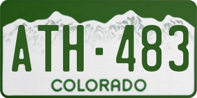 CO license plate ATH483