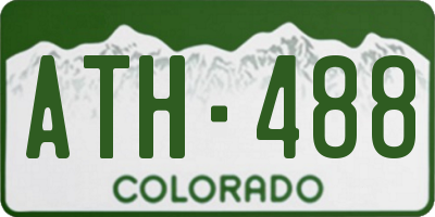 CO license plate ATH488
