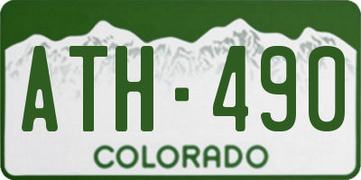 CO license plate ATH490