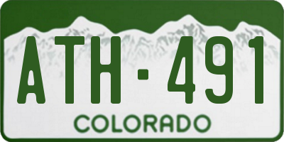 CO license plate ATH491