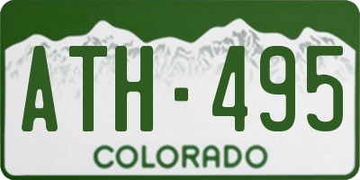 CO license plate ATH495