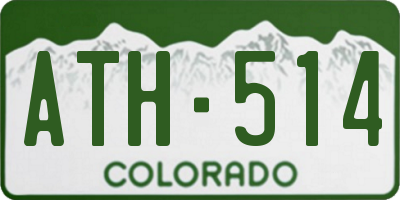 CO license plate ATH514