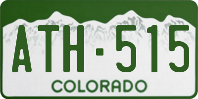 CO license plate ATH515