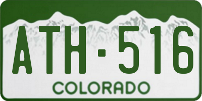 CO license plate ATH516