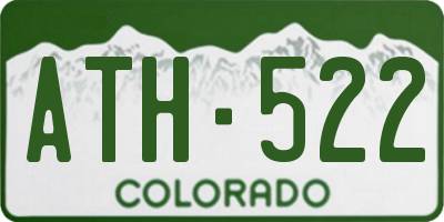 CO license plate ATH522