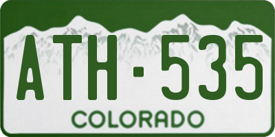 CO license plate ATH535