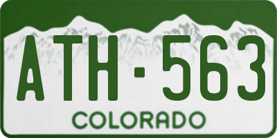 CO license plate ATH563