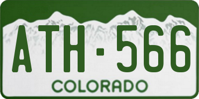 CO license plate ATH566