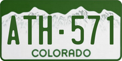 CO license plate ATH571