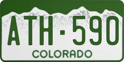 CO license plate ATH590