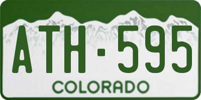 CO license plate ATH595