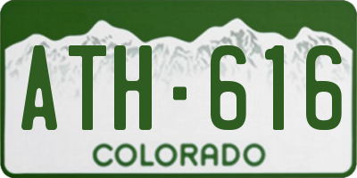 CO license plate ATH616