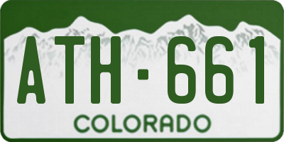 CO license plate ATH661