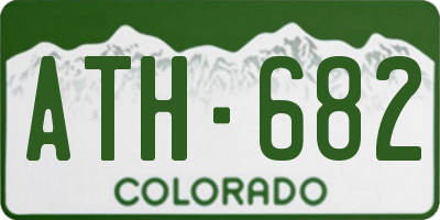 CO license plate ATH682