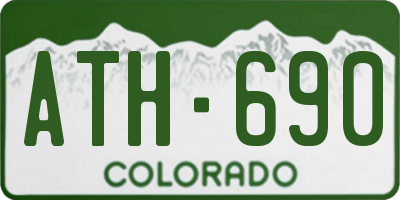 CO license plate ATH690