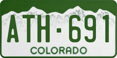 CO license plate ATH691