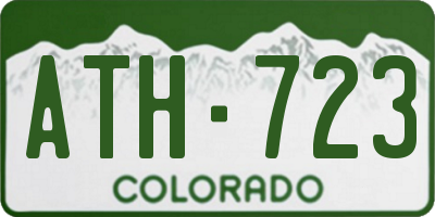 CO license plate ATH723