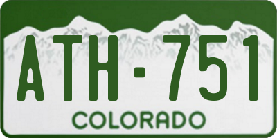 CO license plate ATH751