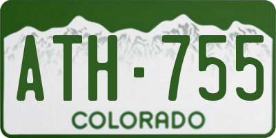 CO license plate ATH755