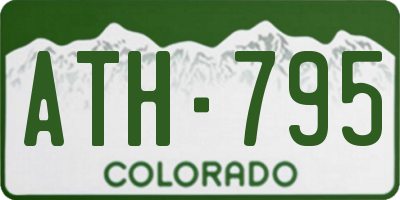 CO license plate ATH795