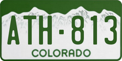 CO license plate ATH813