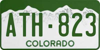 CO license plate ATH823